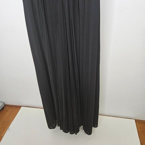 SHERRI HILL  Gown Maxi Dress Sz 2 Black Designer Wedding Guest Prom Black Tie - Picture 11 of 16